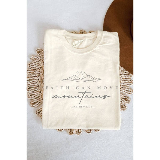 FAITH CAN MOVE MOUNTAINS MINERAL GRAPHIC TEE