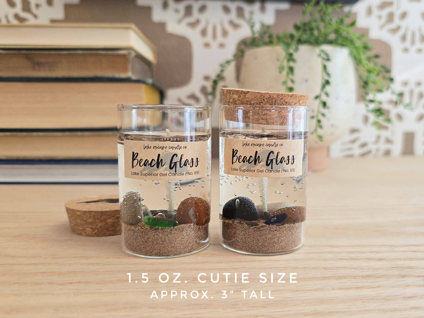 1.5 oz. Lake Superior "Beach Glass" Gel Candle (Cutie Size)