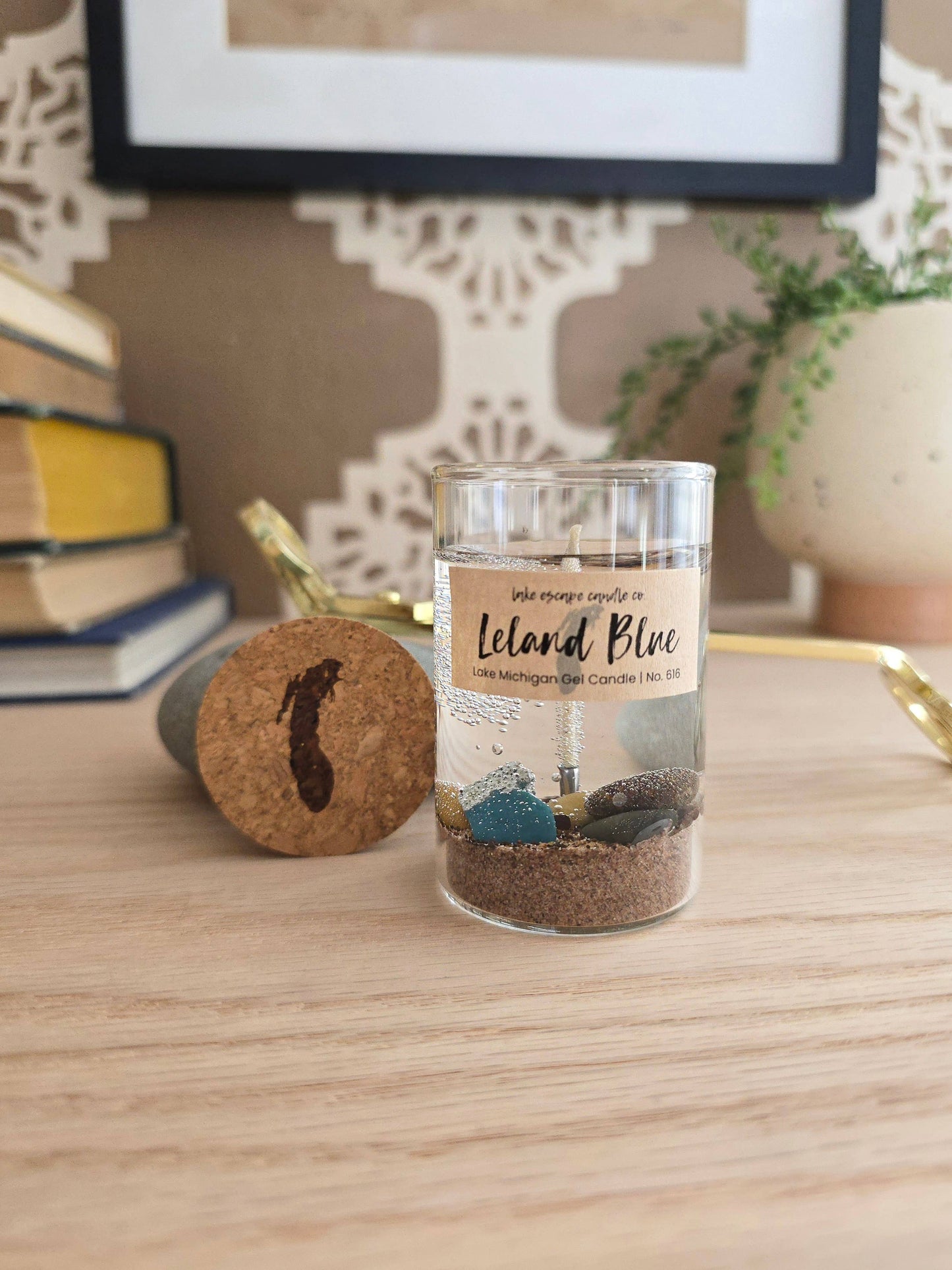1.5 oz. Lake Michigan "Leland Blue" Gel Candle (Cutie Size)